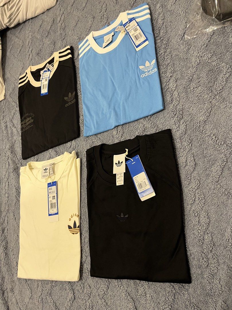 Adidas Men’s Tee (Category: Tshirts & Polo Shirts ) located in Manila. Submitted by trying2bbttr (Listing ID 1468148530, Image 2). Description: Brand new - both size Large & XL available White Tee - 1.5k Light blue tee - 1.5k 3 stripes black tee - 1.8k Black & white 3 stripes - 1.9k Can give discount if get more than 1.
