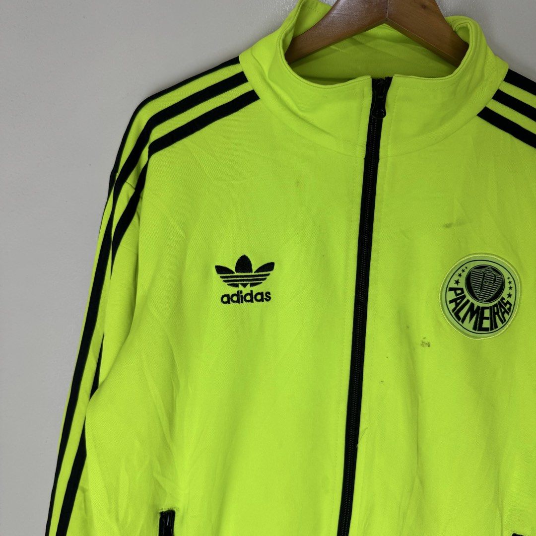 Adidas Palmeiras Track Jacket (Category: Coats, Jackets and Outerwear) located in Davao. Submitted by cmbs141022 (Listing ID 1468141218, Image 3). Description: Adidas Palmeiras Track Jacket Size L Dimension: L 27" , W 22" Condition: 9/10 very good ₱550.