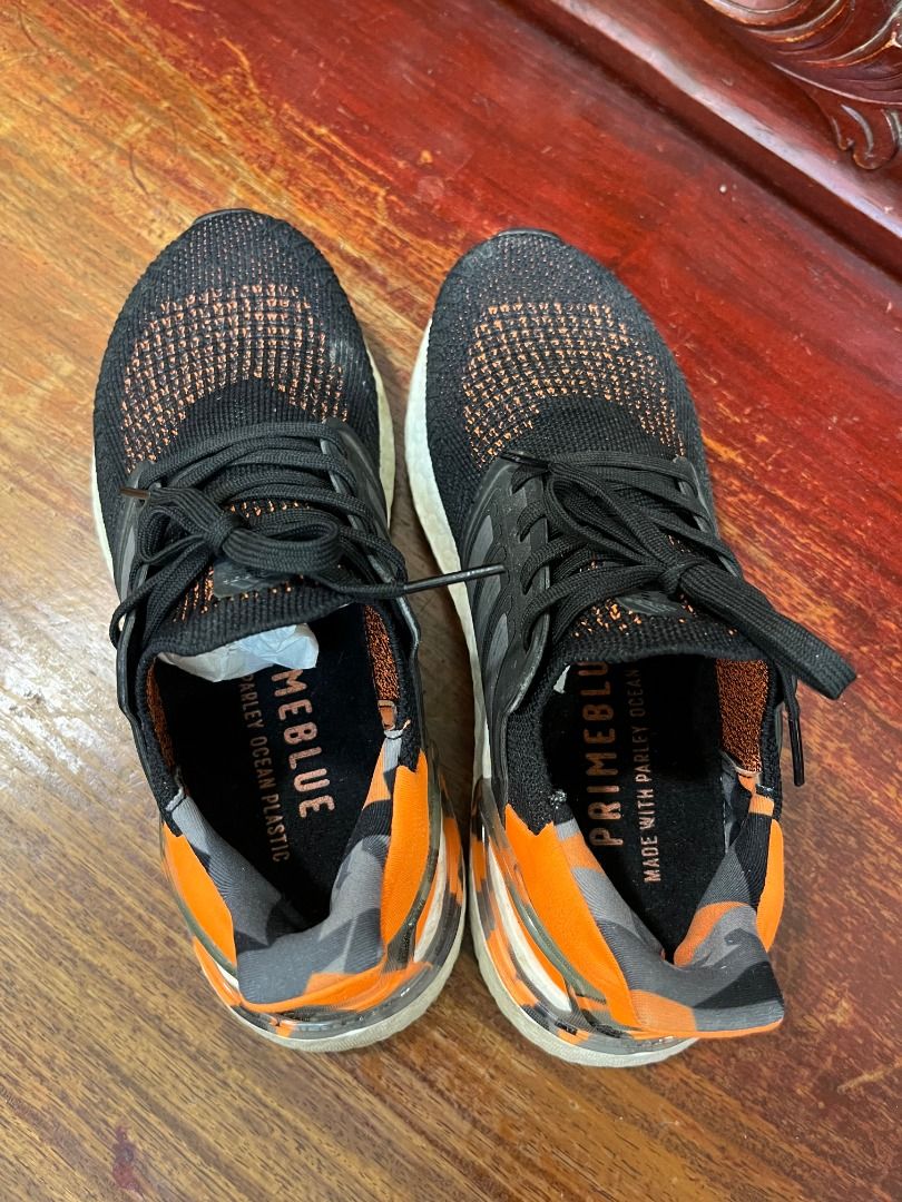Adidas Ultraboost 20 Running Shoe (Category: Sneakers) located in Mabalacat. Submitted by applebottomjaens (Listing ID 1468108811, Image 3). Description: - Brand: Adidas Ultraboost Primeblue - Size: US 6.5 / UK 6 M - Color/Design: Black/Grey/Signal Orange - Comfort & Traction: Responsive Boost cushioning and durable Continental rubber outsole - Condition: Normal wear on the soles, still in great shape for running or casual wear - Eco-conscious de