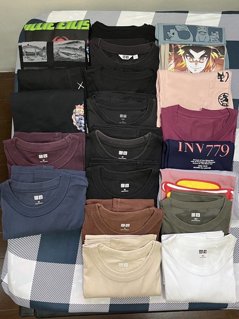 ALL UNIQLO ITEMS MEN'S SHIRTS (Category: Tshirts & Polo Shirts ) located in San Fernando. Submitted by krncarts0421546 (Listing ID 1468078853, Image 1). Description: RFS: DECLUTTERRING ALL MUST GO! TAKE ALL FOR 4,200! (22 PIECES) 200 EACH SMALL TO MEDIUM (SEE PICS FOR INDIVIDUAL SIZES).