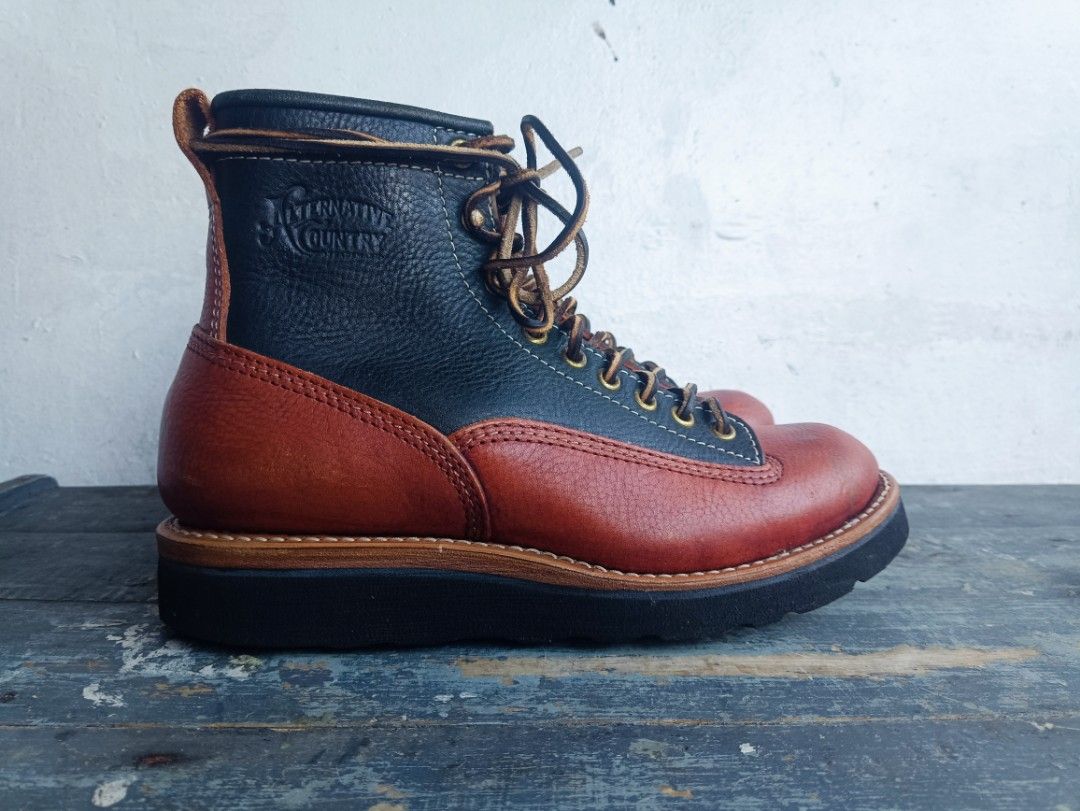 Alternative country LTT work boots (Category: Boots) located in Muntinlupa City. Submitted by kamiseta01 (Listing ID 1468232808, Image 3). Description: authentic alternative country LTT work boots size 7.5D fit 8 to 8.5 sneakers excellent leather condition minimal heeldrag details posted.