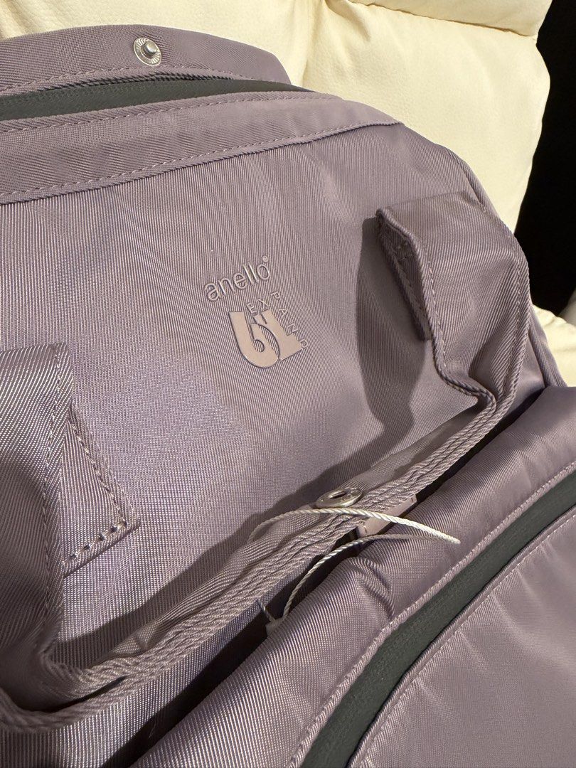 Anello Expand Backpack Purple (Category: Backpacks) located in Manila. Submitted by anning03 (Listing ID 1468192087, Image 2). Description: - Brand: Anello Expand Backpack - Color: Purple (with tag still attached on strap) - Material: Lightweight and durable nylon - Compartments: Spacious main compartment with a convenient zippered front pocket - Features: Dual top carry handles - Condition: Brand new with tags - Ideal for: School, work, or every
