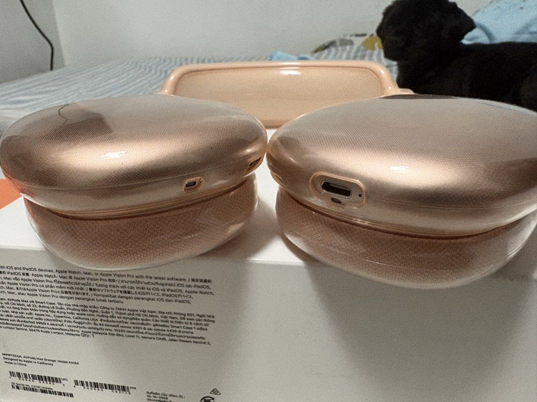 Apple AirPods Max Orange usb-c (Category: Headphones & Headsets) located in Quezon City. Submitted by jdoublem (Listing ID 1468078579, Image 2). Description: - Authentic Apple AirPods Max in striking orange (usb-c type) - Includes original smart case, box, unused cable, and receipt from powermac -Still under warranty (bought last May 2026) -location QC.