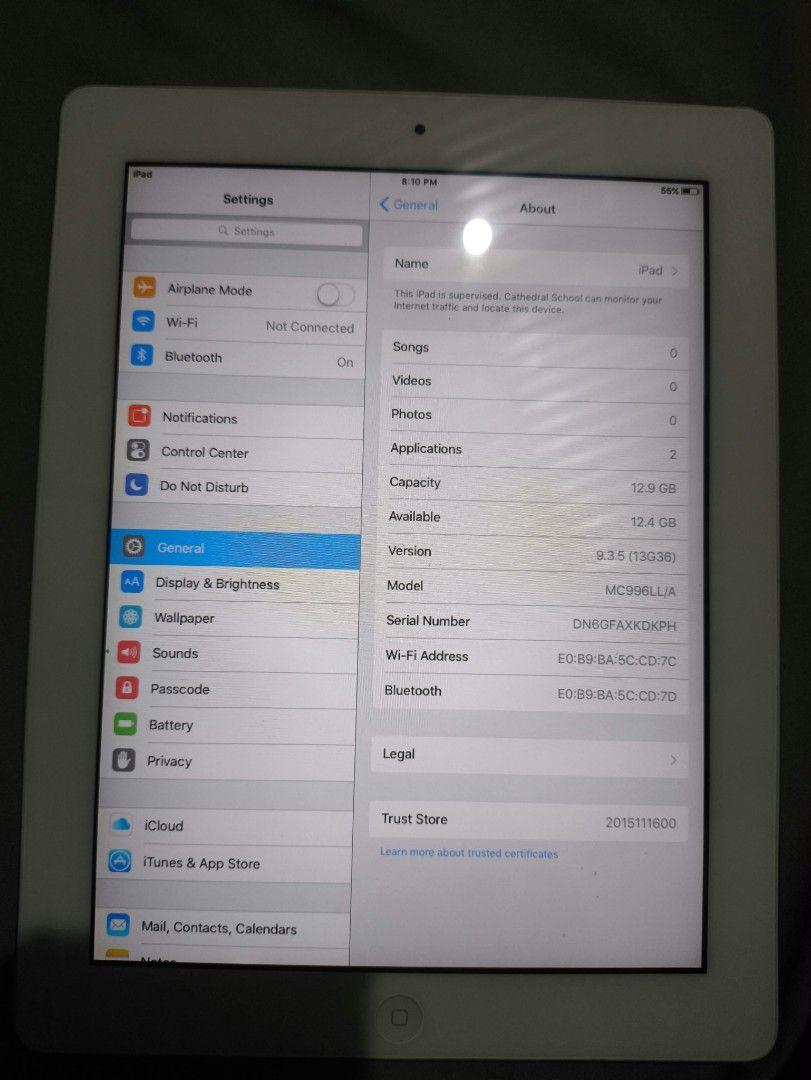 apple ipad 2 (Category: iPad) located in Sorsogon. Submitted by sensui_thrift (Listing ID 1468192164, Image 2). Description: old version stuck for a long time, still usable gcash mode of payment j&t express mofe of delivery location: bicol, sorsogon city.