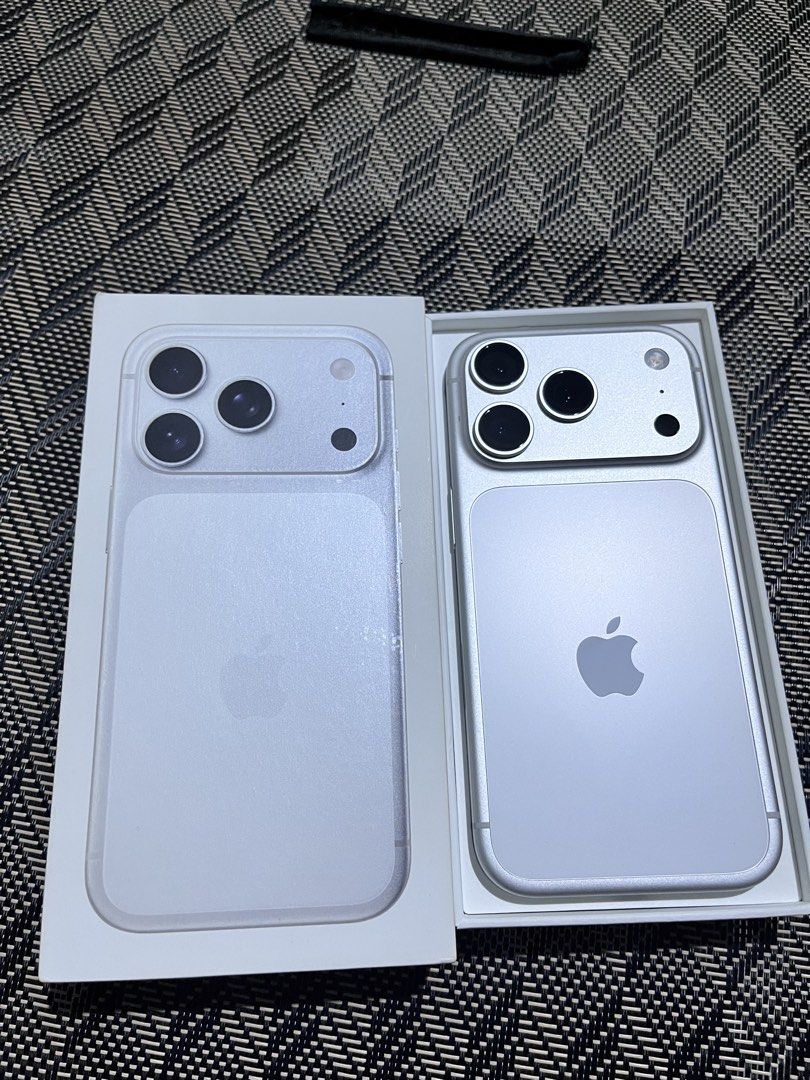 Apple iPhone 17 Pro 256GB Silver (Category: iPhone 17 Series) located in Caloocan City. Submitted by yohan1007 (Listing ID 1468270835, Image 1). Description: Iphone 17 Pro 🤍Silver 🤍256gb 🤍98% Battery Health 250+ Cycle count 🤍Factory Unlocked 🤍First Use April 2026✅ 🤍Face id/Truetone working 🤍No icloud issue/Unli reset‼️ 🤍Makinis, may maliit lang na dent scratch sa bandang speaker pero not noticeable Inclusion; Unit with original box same i