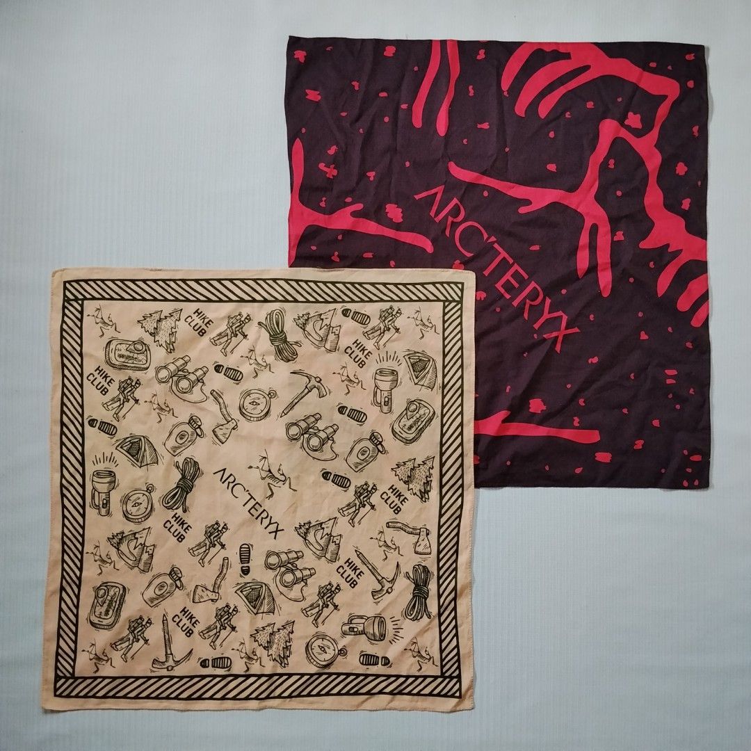 ARC'TERYX (2 BANDANA'S) (Category: Handkerchief & Pocket Squares) located in La Carlota. Submitted by waybackcouture (Listing ID 1468142301, Image 1). Description: ARC'TERYX (2 BANDANA'S) RATE VERY GOOD CONDITION BANDANA SIZE PRICE 899 TAKE BOTH/ ADD SHIPPING FEE DM TO PURCHASE.