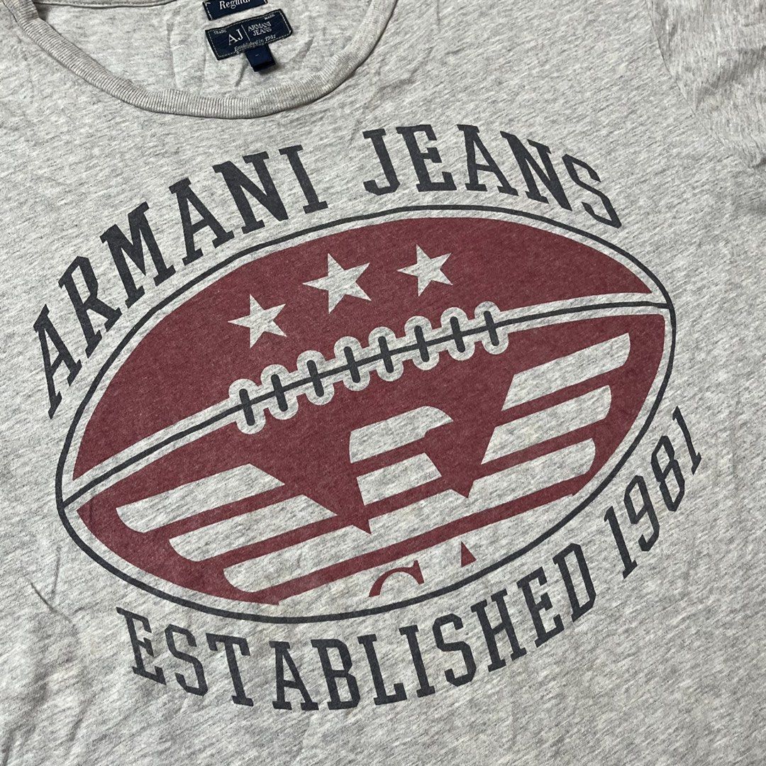 Armani jeans tshirt (Category: Tshirts & Polo Shirts ) located in Manila. Submitted by royaldripmanila (Listing ID 1468279832, Image 3). Description: No issue W21 L26.5.