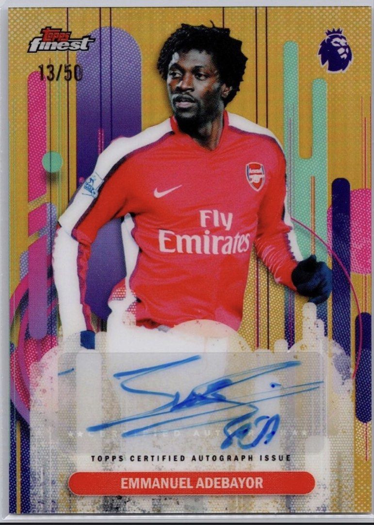 Assorted characters (Category: Raw Cards) located in Singapore. Submitted by mauslimtcg (Listing ID 1468088913, Image 1). Description: Looking to buy arsenal autographs cards! Just pm me what cards you have and your price and i'll see if i want it. Primarily looking for players like adebayor and all those legends.