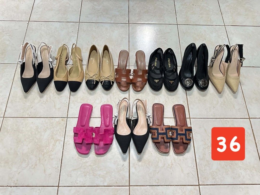 Assorted Designer Women's Shoes Multiple Sizes and Brands (Category: Sneakers) located in Antipolo. Submitted by loveluxurydiscount (Listing ID 1468190787, Image 2). Description: Massive collection of women's designer shoes Styles: Flats, heels, sandals, and sneakers Sizes: EU 35 to 41 Message us for specific pair availability, detailed photos, and pricing.