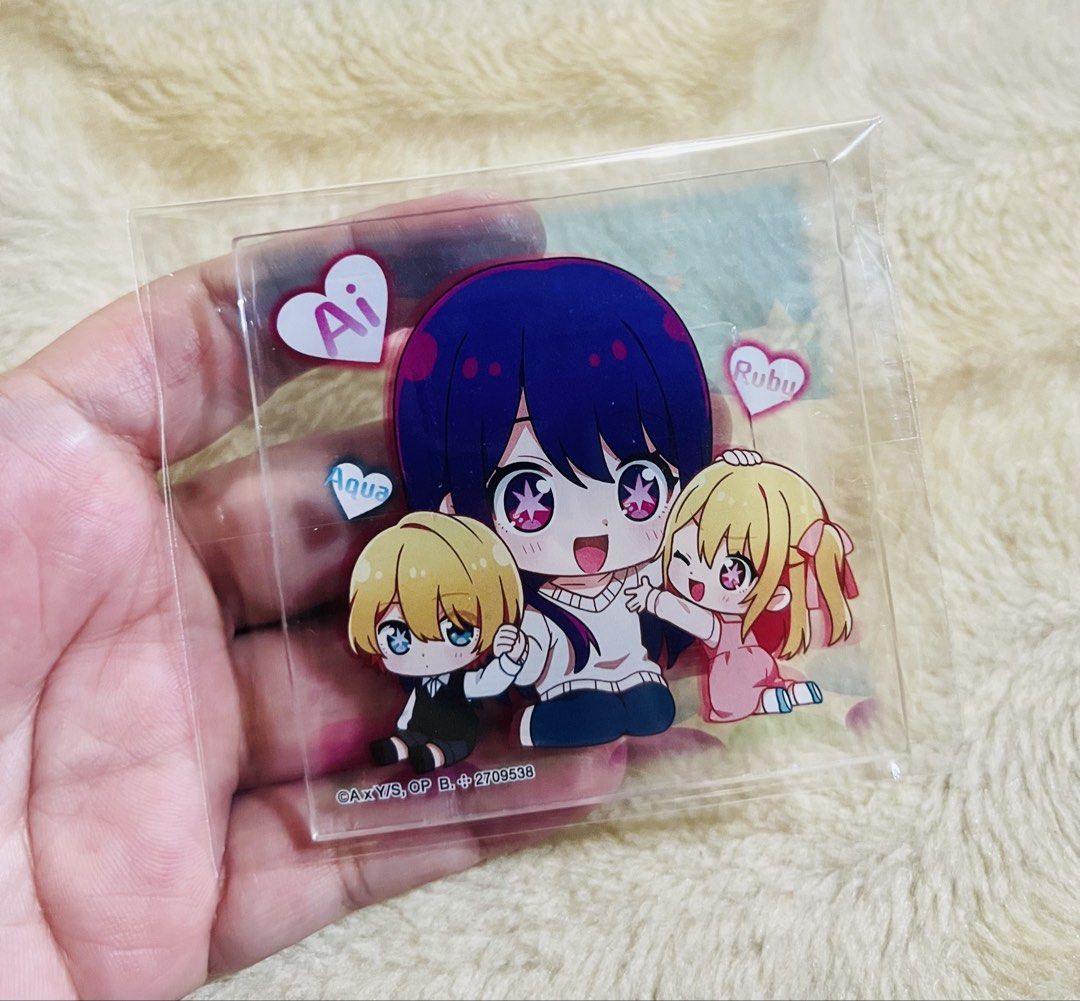 Assorted Oshi no Ko Acrylic Stands (per item/take all) (Category: Character Goods) located in Taguig. Submitted by lae.onlineshop (Listing ID 1468095499, Image 3). Description: Assorted Oshi no Ko Acrylic Stands *LOOSE, no original packaging, AS IS *THE COLOR MAY SLIGHTLY DIFFER FROM ACTUAL DUE TO LIGHTING AND/OR SCREEN RESOLUTION. Issue: zero to minimal hairlines on surface, may or may not have signs of adhesive, AS IS. OPEN FOR TAKE ALL‼️ Photo