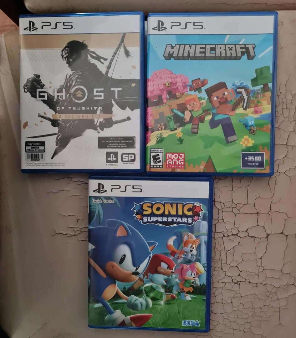 Assorted PS5 Games (Category: PlayStation) located in Makati City. Submitted by ollie.q (Listing ID 1466221859, Image 1). Description: - Wide selection of PS4 and PS5 games available. P1,500 each. - Includes original physical cases for every disc - Great mix of action, adventure, party, and family-friendly games - DM for individual game availability and pricing.