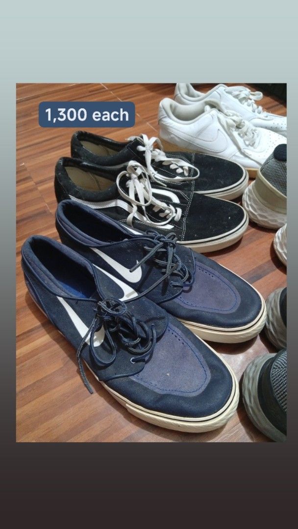 Assorted Sneakers Multiple Brands and Sizes (Category: Everything Else Others) located in Manila. Submitted by bizzxye (Listing ID 1468240949, Image 1). Description: Clearing out some sneakers. Multiple brands, styles, and sizes available including Adidas, Nike, Vans, and New Balance. Sizes range from 11.5 up to 14. Priced individually at 1,300 each. Send a message to check remaining stock and sizes..