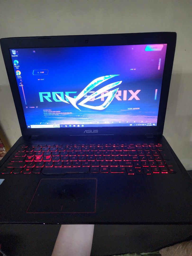 ASUS ROG Strix GTX 1050 Gaming Laptop Rush (Category: Laptops & Notebooks) located in Caloocan City. Submitted by greatgadget2026 (Listing ID 1468089621, Image 3). Description: FOR SALE ASUS ROG GAMING LAPTOP RUSH 15.6 INCHES FULL HD 1080 Display i5 7th GEN 4gb DDR4 Ram (Upgradeable) GPU 1:Intel UHD Graphics GPU 2:Nvidia GTX 1050 1tb HDD With Backlit Keyboard Color(RED) 2 to 3 hrs BATTERY Issue 1 key hindi nagana(down arrow) and may minor physica