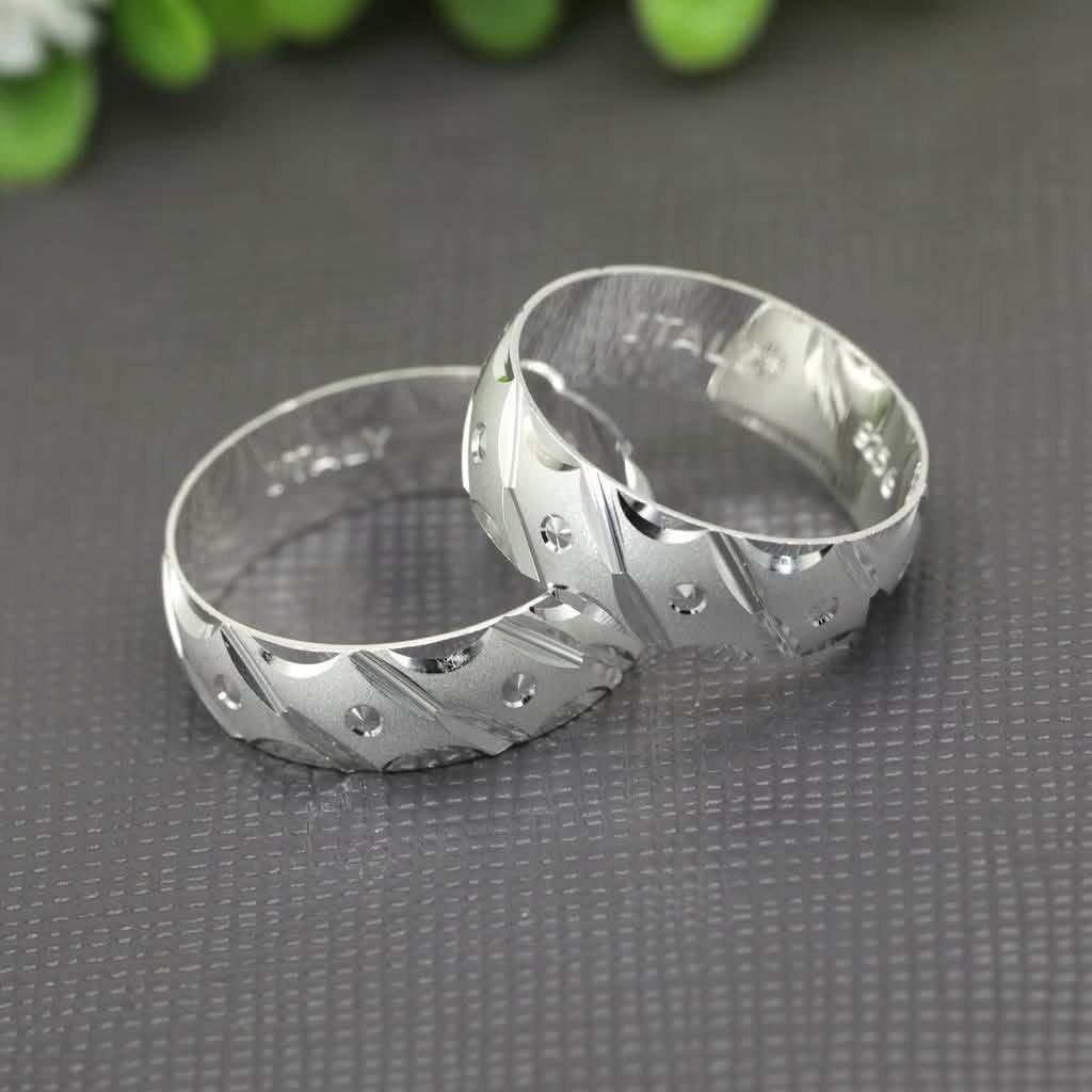 Authentic 92.5 Sterling Silver Couple Ring/ Wedding Ring (Available in All sizes) (Category: Rings) located in Manila. Submitted by pulzerasjewelry (Listing ID 1468156333, Image 1). Description: 100% Authentic 925 Silver Authentic Sterling Silver made in Italy ✔️Authentic 92.5 Sterling Silver ✔️Authentic Silver ✔️Zirconian Stone ✔️Made in Italy •Same day delivery for Metro Manila via Lalamove/Grab🛵 •LBC Shipment for Provinces area •Tiktok Checko
