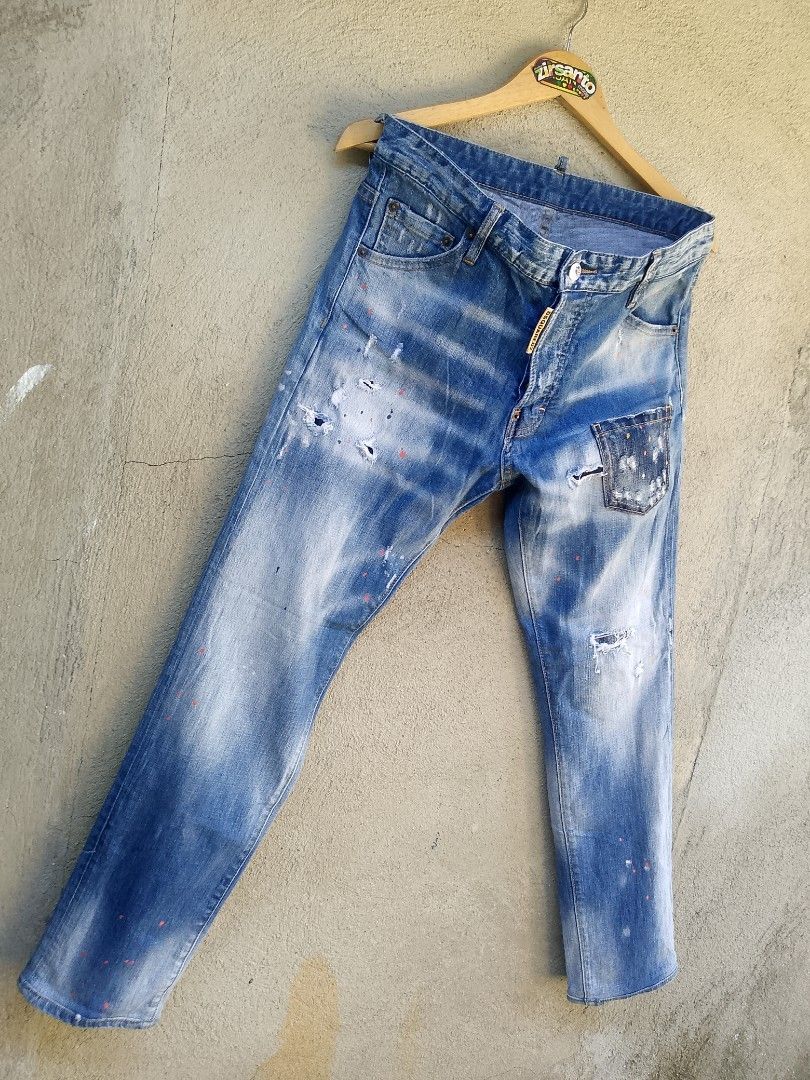 AUTHENTIC! " DSQAURED² (Rave On) MEN " (Category: Jeans) located in Danao, Cebu. Submitted by psychypymb40965 (Listing ID 1468238971, Image 2). Description: details are in first photo ‎measurements through tape measure ‎pm/dm for other details,issues or transactions ‎negotiable! 👊😁.