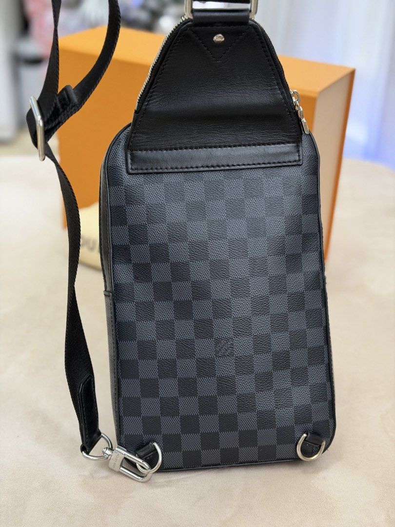 Authentic Louis Vuitton Avenue Sling Bag MICROCHIPPED (Category: Luxury Bags & Wallets) located in Manila. Submitted by maria_2326 (Listing ID 1468268206, Image 3). Description: 💯% Authentic | Microchipped w/box and dust bag No lowballing! Location: Manila/QC.