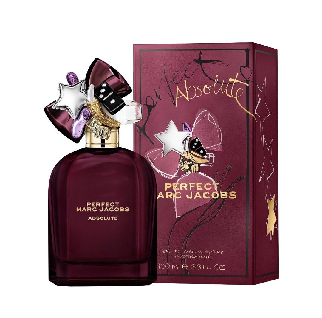 Authentic Marc Jacobs Perfect Absolute (Category: Fragrance & Deodorants) located in Mandaluyong City. Submitted by elle_scent (Listing ID 1468281933, Image 1). Description: • Luxurious • Addictive Discover the rich and sensual side of Marc Jacobs Perfect! A gorgeous deep burgundy bottle with a statement decorative cap, perfect for perfume lovers who appreciate both beautiful fragrances and collectible bottles. 🌸 Fragrance Notes * Top: Carameliz