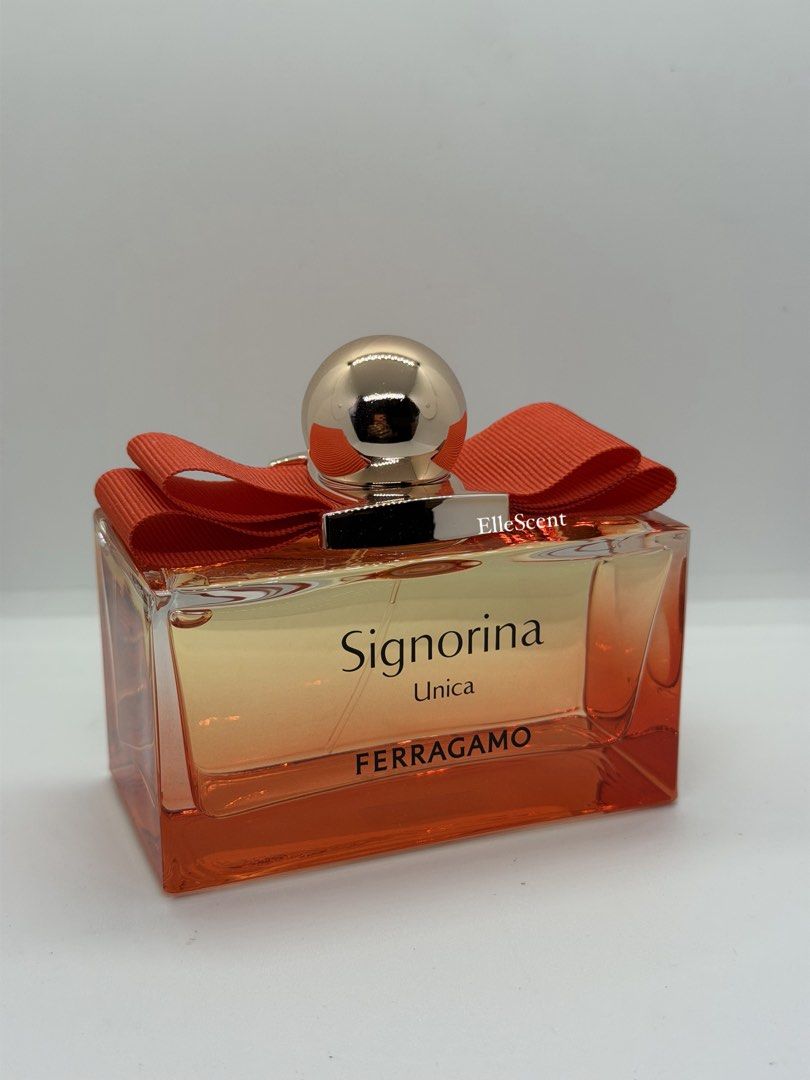 Authentic Salvatore Ferragamo Unica (Category: Fragrance & Deodorants) located in Mandaluyong City. Submitted by elle_scent (Listing ID 1468117323, Image 2). Description: A sweet, feminine, elegant, and playful fragrance! Discover Signorina Unica by Ferragamo, a beautiful gourmand fragrance that combines refreshing citrus, delicate florals, and delicious creamy sweetness. 🌸 Fragrance Details * Brand: Salvatore Ferragamo * Name: Signorina Unica *