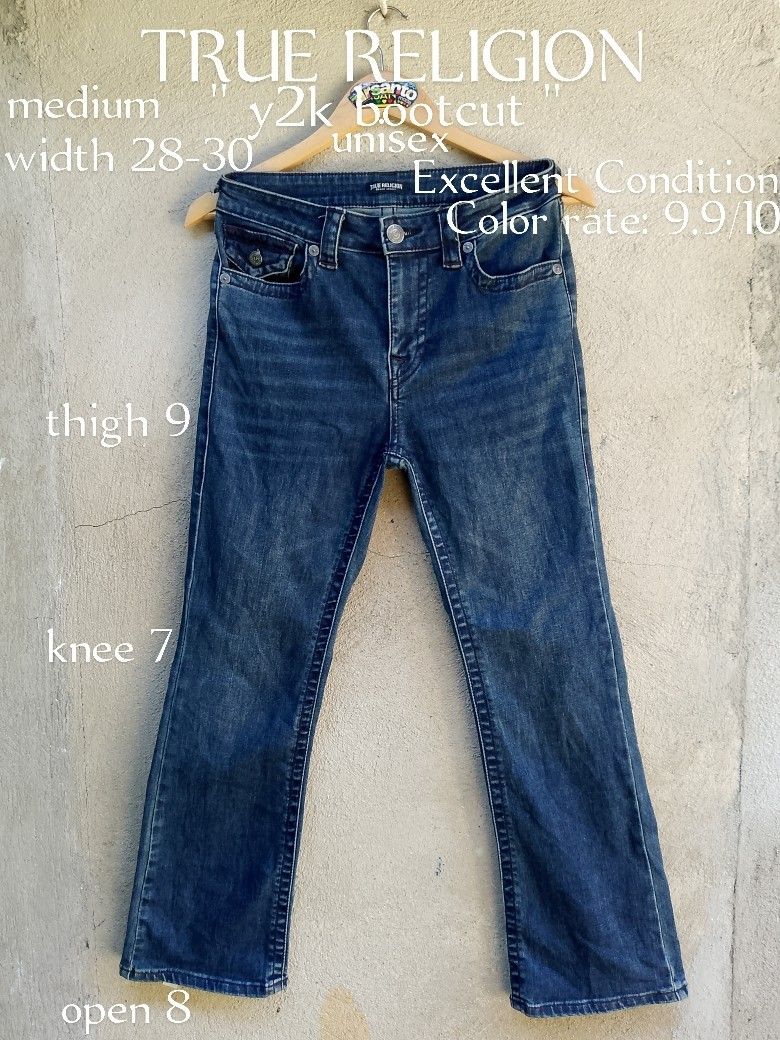 ‎AUTHENTIC! TRUE RELIGION ( y2k bootcut) UNISEX " (Category: Jeans) located in Danao, Cebu. Submitted by psychypymb40965 (Listing ID 1468238150, Image 1). Description: details are in first photo ‎measurements through tape measure ‎pm/dm for other details,issues or transactions ‎negotiable! 👊😁.