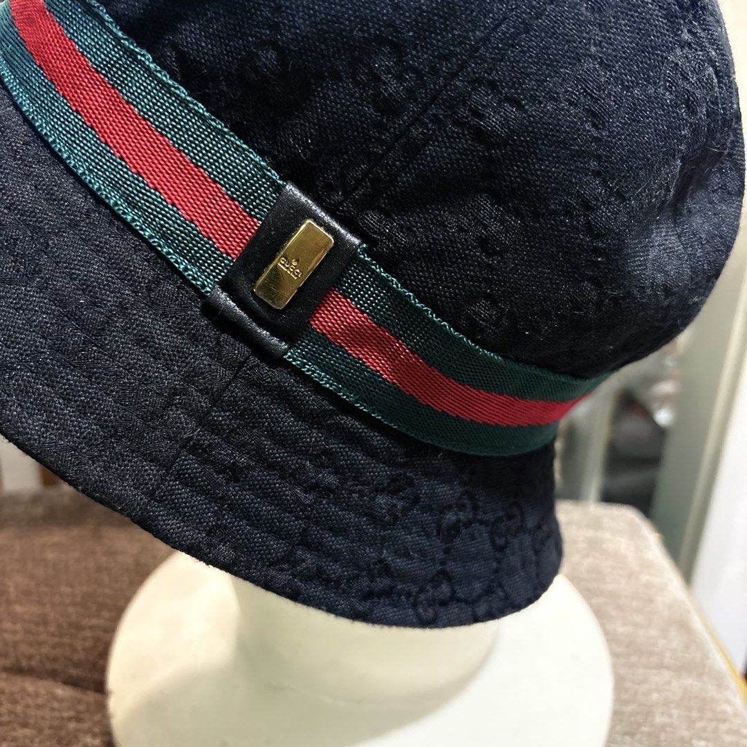 Authentic Vintage Gucci Black Bucket Hat (Category: Caps & Hats) located in Binangonan. Submitted by makoleksyon (Listing ID 1468239083, Image 2). Description: Excellent condition Like new No flaws Bought in Japan 💯% Authentic Money back guarantee .