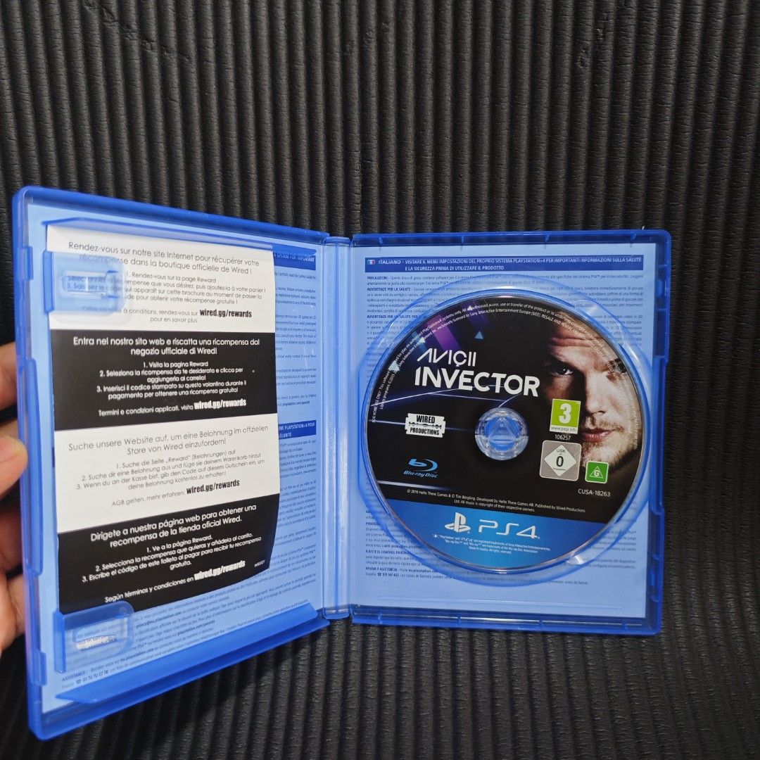 Avicii Invector PS4 Game (R2) (Category: PlayStation) located in Quezon City. Submitted by shopme_gadget30 (Listing ID 1468130277, Image 3). Description: kindly read the details first for sale fixed price good condition tested and working with Case and disc game compatible to ps4 /ps5 console R2 Region qc area meet up: sm north shipping fee must shoulder by the buyer via lalamove or grab payment: bdo/gcash happy gaming everyone.