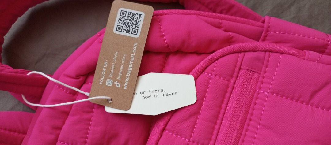 BAGSMART Pink Quilted Cute Mini Backpack (Category: Backpacks) located in Quezon City. Submitted by queen8victoria (Listing ID 1468178866, Image 3). Description: --------------------------------------- NOTE: Payment first policy! No 'budol' (scams)! Bogus buyers and scammers will be reported immediately. --------------------------------------- ⭐ Payment first via GCash ⭐ No COD | No Meetups | Lalamove or courier only! ⭐ All sales are final (NO re