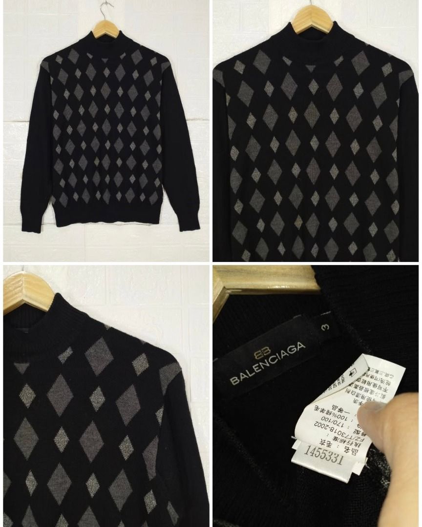 BALENCIAGA KNIT LONG SLEEVE (Category: Coats, Jackets and Outerwear) located in Baguio. Submitted by fashionfinds1999 (Listing ID 1468072146, Image 1). Description: 25 X 19 SIZE 3 EXCELLENT CONDITION.