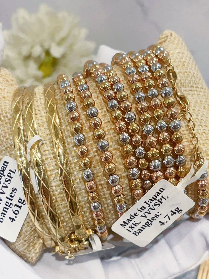 ball bangles 18k japan gold (Category: Bracelets) located in Manila. Submitted by primejewelry (Listing ID 1468068219, Image 2). Description: .