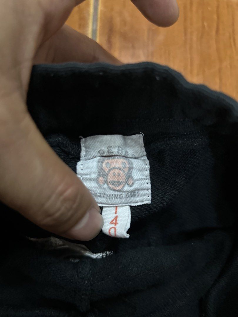 Bape baby (Category: Babies & Kids Fashion) located in Mabalacat. Submitted by johnchanfinds (Listing ID 1468212003, Image 3). Description: Very good condition Size 140 Color rate 9/10 Need wash.