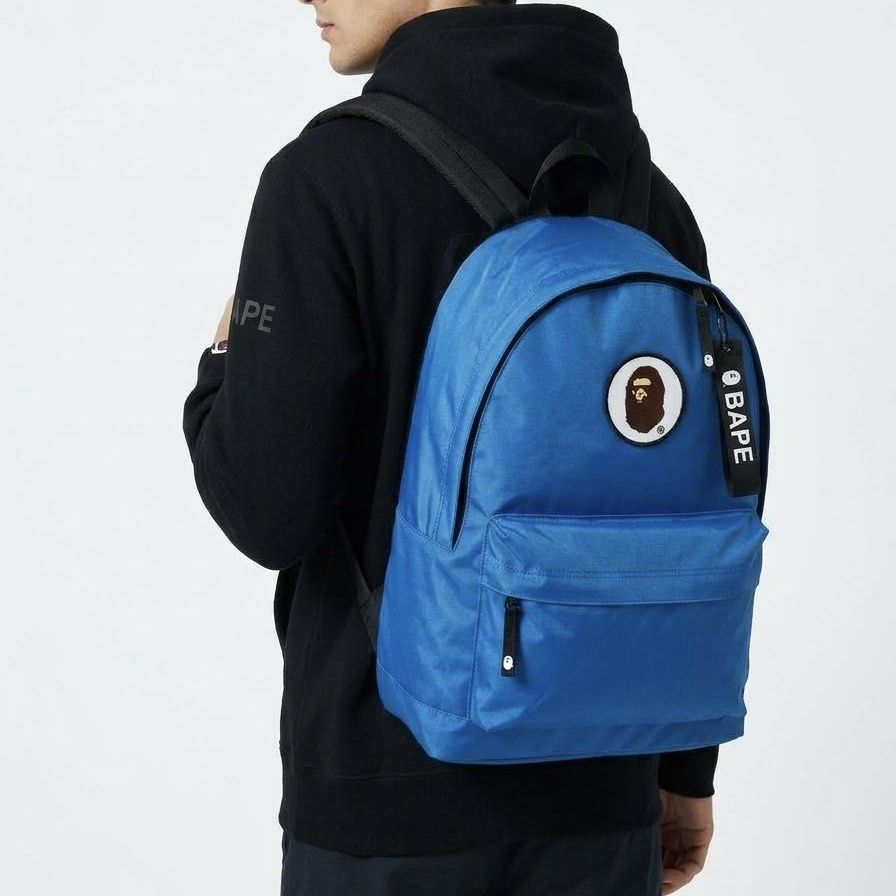 BAPE HappyNewYear Blue Backpack (Category: Backpacks) located in Bauang. Submitted by thriftypockets92 (Listing ID 1468231664, Image 2). Description: .
