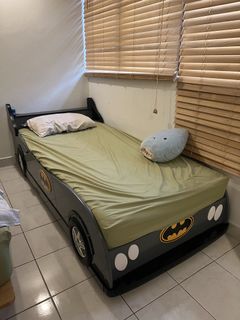 Kids Ferrari-Style Formula Race Car Single Bed Frame (Red & Yellow ...