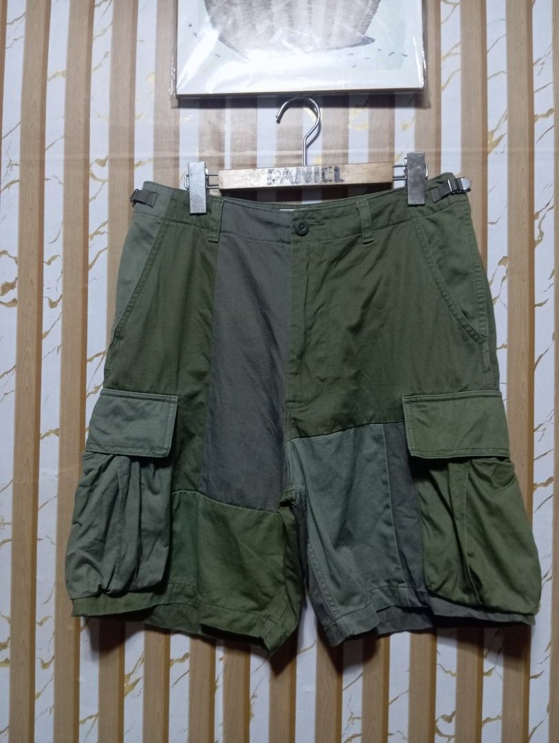BEAMSBOY PATCHWORK MILITARY CARGO SHORT (Category: Shorts) located in Monkayo. Submitted by danielcabusora (Listing ID 1468147392, Image 1). Description: BEAMSBOY PATCHWORK MILITARY CARGO SHORT W-30/32 L-21 EXCELLENT NO ISSUE.