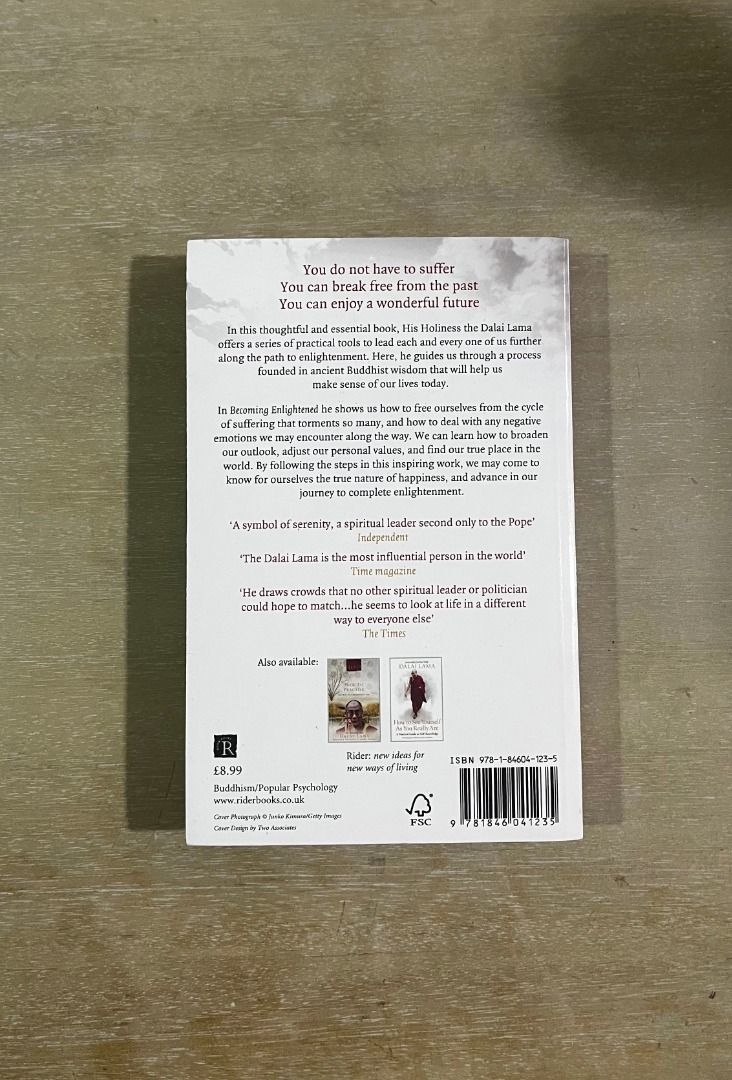 Becoming Enlightened by The Dalai Lama (Category: Storybooks) located in Pasig City. Submitted by murphy.reads (Listing ID 1468061728, Image 2). Description: .
