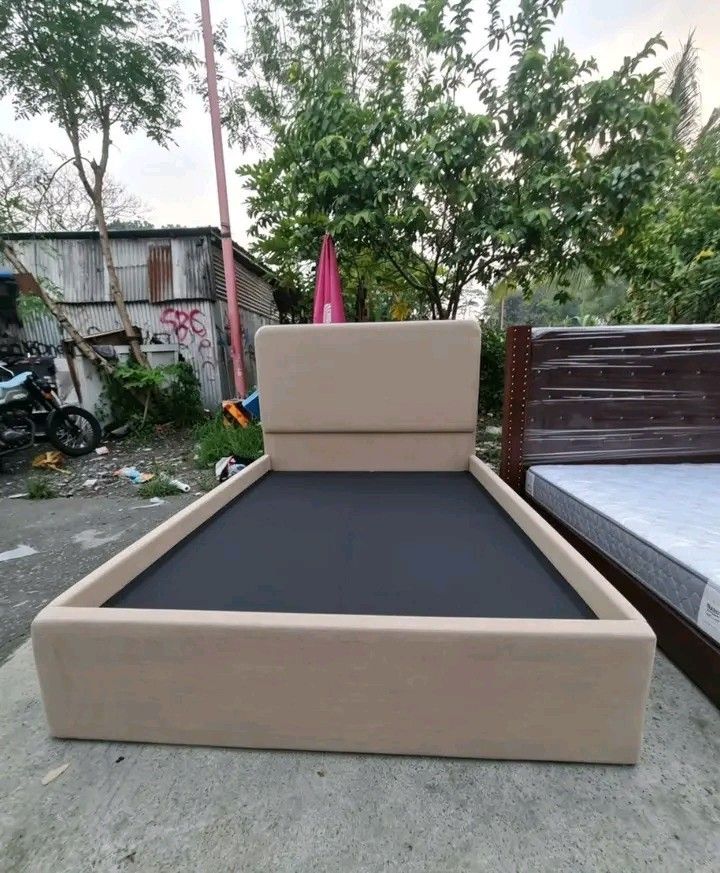 Bed frame only (Category: Bed Frames & Mattresses) located in Marikina City. Submitted by eannacruz27 (Listing ID 1468276936, Image 2). Description: YANNAH FURNITURE BED FRAME SALE ❗...SALE❗...SALE ❗... ✅💯Legit po. ☑Made to order Kaya Brand new. ✅ All size available ☑💯Good quality ✅Subok na po ng marami at garantisado All SIZE AVAILABLE ☑Single Size bed frame (36×75 ✅Semi Double size bed frame (48×75 ☑Full double size bed frame (54×75) ✅Queen s