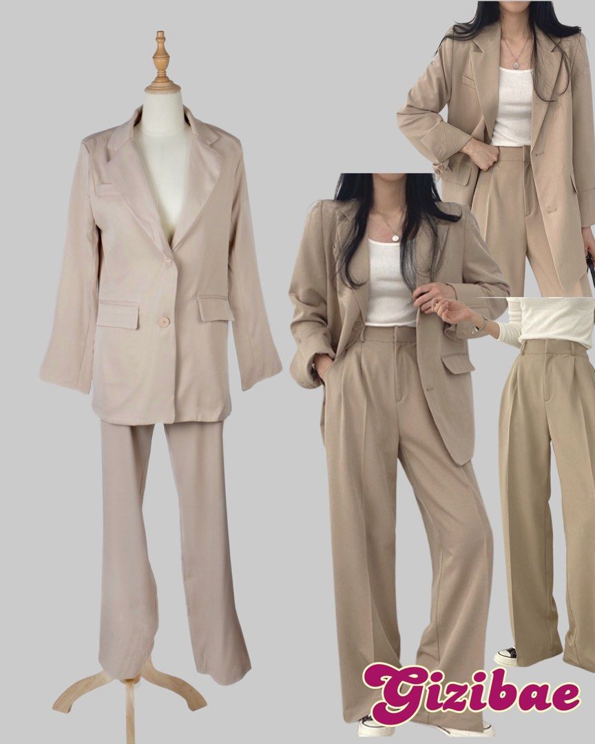 Beige Brown Coat and Pants Set Coords (Category: Sets or Coordinates) located in Manila. Submitted by thechobecloset (Listing ID 1468225299, Image 1). Description: Beige Brown Coat and Pants Set for ₱1,000 Beige Brown Coat Size: M Brand New Beige Brown Pants Waist Size: 25-27 inches Brand New.