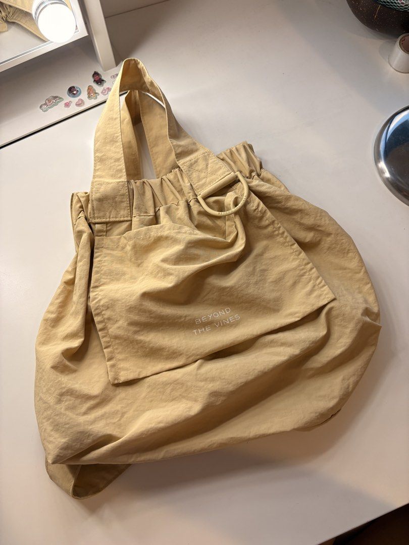 Beyond The Vines XS Dumpling Bag Khaki (Category: Tote Bags) located in Mandaluyong City. Submitted by boopiefinds (Listing ID 1468192741, Image 3). Description: Can do trades .