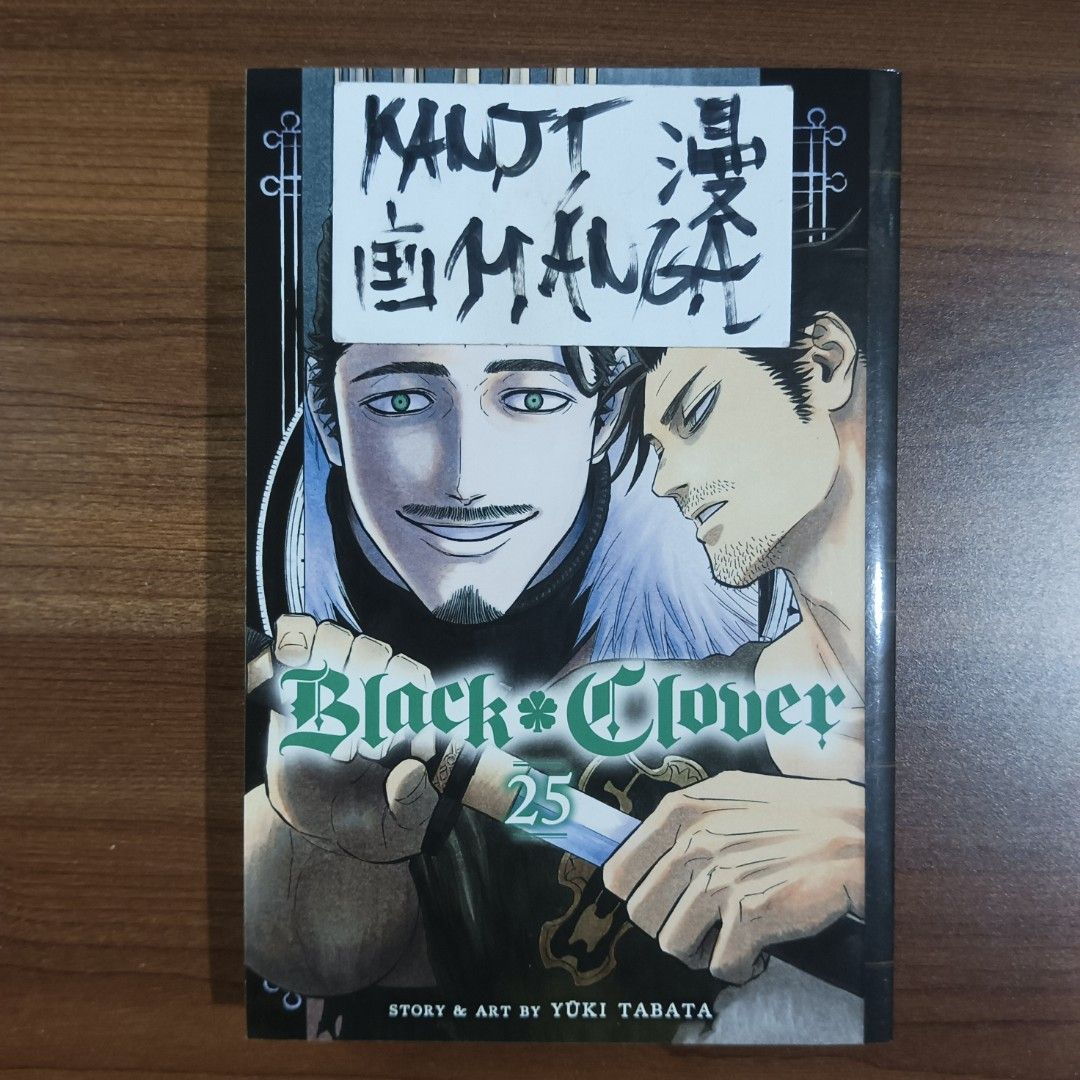Black Clover Manga Volume 25 (Category: Comics & Manga) located in Davao. Submitted by kanjimangaonlinestore (Listing ID 1468180685, Image 1). Description: • Black Clover, Vol. 25 Condition: Like New Location: Davao City MOP: Gcash MOD: J&T / SPX.