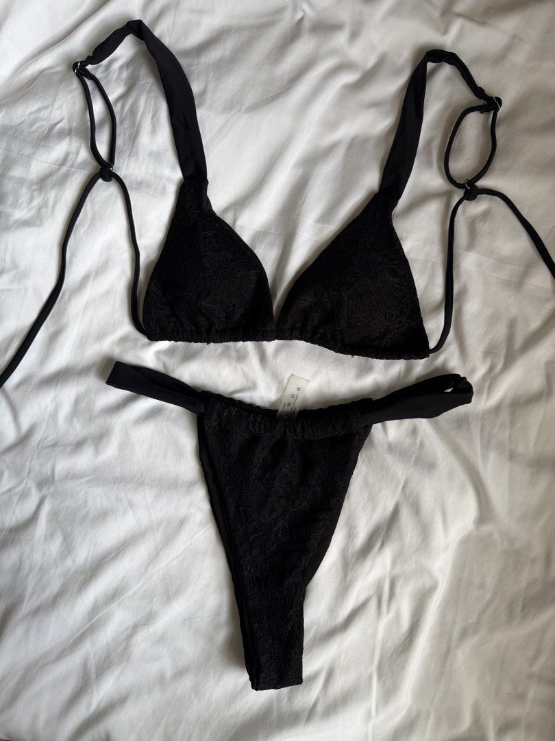 Black Lace Bikini (Medium) (Category: Bikinis & Swimsuits) located in Baguio. Submitted by eleynmsr (Listing ID 1468263348, Image 1). Description: Location is Baguio City. Shipping via J&T only..