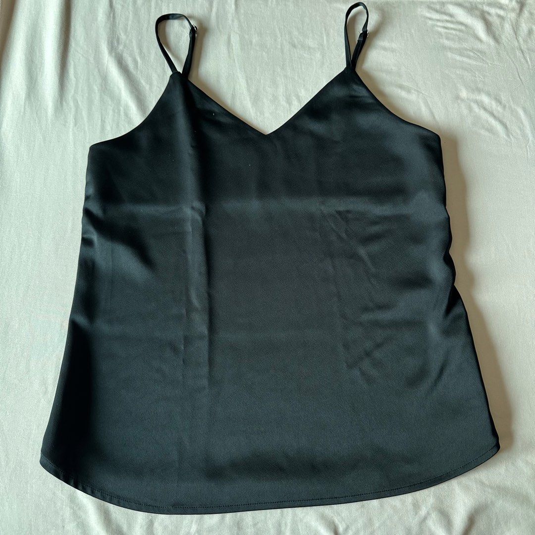 Black Satin Camisole Top (Category: Sleeveless) located in San Juan City. Submitted by keep.it.clean (Listing ID 1468174344, Image 1). Description: .