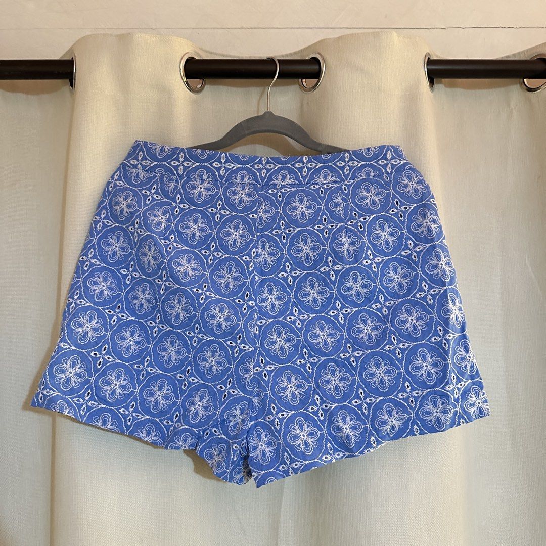 Blue Eyelet Shorts (Category: Shorts) located in Cebu City. Submitted by reyee (Listing ID 1468242468, Image 2). Description: Size: M Original Price: P650 Selling for: P300 🩷 Location: Cebu City .