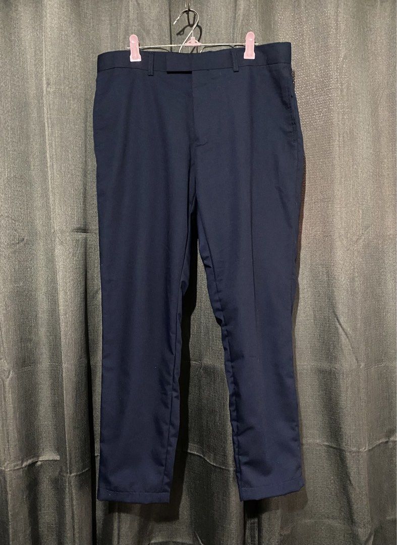 Blue Trousers (Category: Trousers) located in Mandaluyong City. Submitted by aiztyle (Listing ID 1468153084, Image 1). Description: Wallstreet Men’s Trousers Color: Blue Size 32 on tag Measurement: Waist 32”-33” Length 37” Super SALE Php300.00 only.