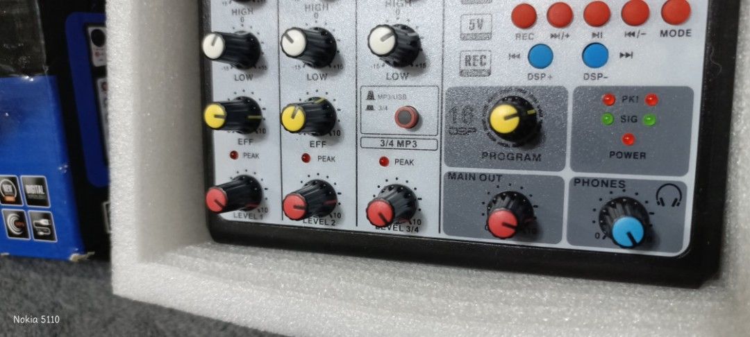 BOMGE BMG-04D Professional 4 Channel Mixing Console (Category: Soundbars, Speakers & Amplifiers) located in Caloocan City. Submitted by jhunixemberda-78114 (Listing ID 1468059148, Image 3). Description: - Model: Bomge BMG-04D (4-Channel Mixing Console) - Key Features: 16 DSP effects, Bluetooth connectivity, USB audio interface, and 48V phantom power - Condition: Fully functional, well-maintained audio gear - Inclusions: Original box and protectiv