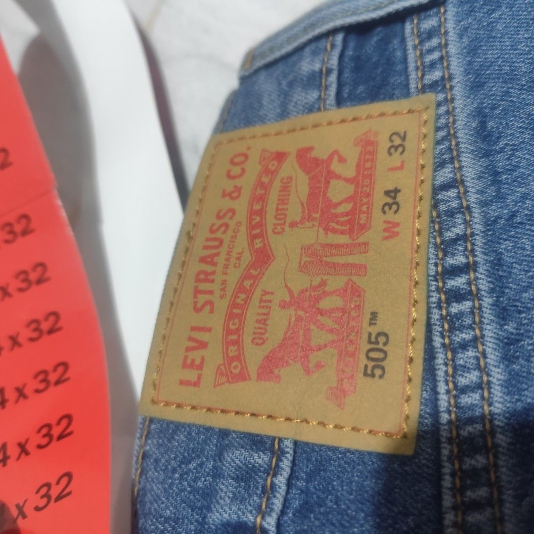 Brand New Levis 505 Size34 (Category: Jeans) located in Manila. Submitted by buyybustt (Listing ID 1468279627, Image 1). Description: Brand New Complete Tags etc..