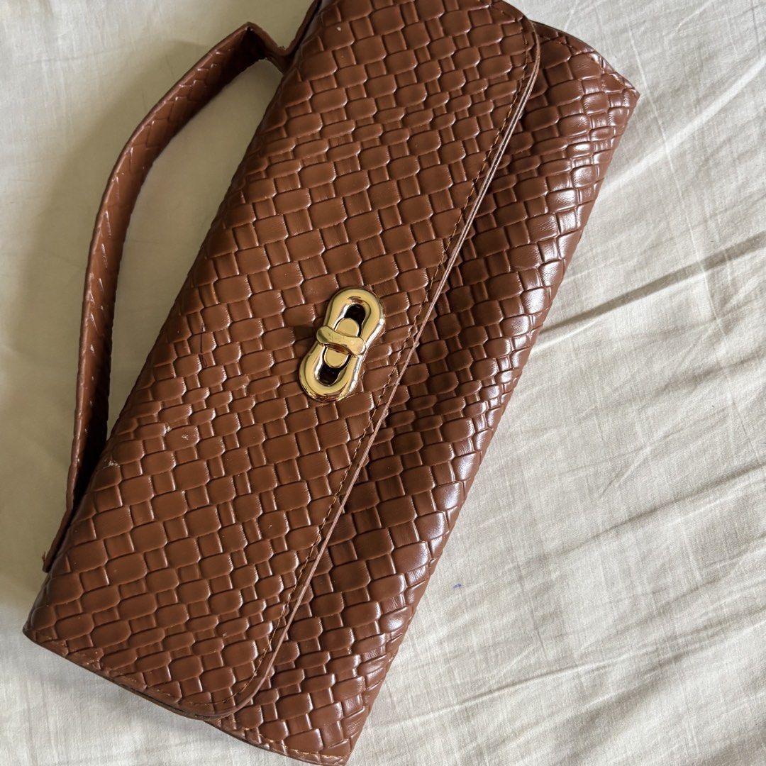 Brown Woven Clutch Bag (Category: Clutches) located in Binan City. Submitted by myprelovedhaul (Listing ID 1468069039, Image 2). Description: .