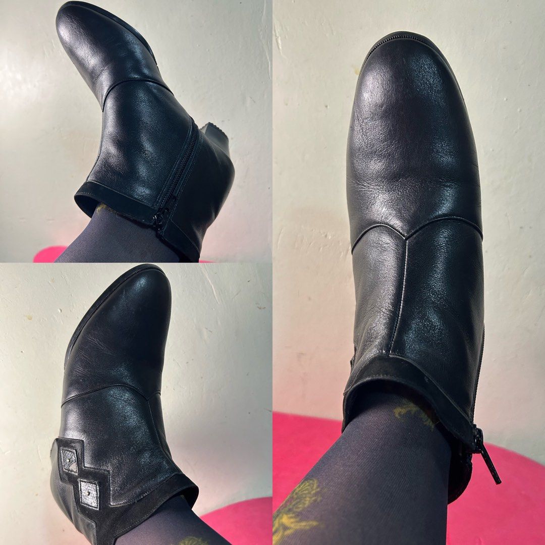 Bula Black Ankle Boots (Category: Boots) located in Quezon City. Submitted by jjsurplus_23 (Listing ID 1468196316, Image 2). Description: 23cm insole.