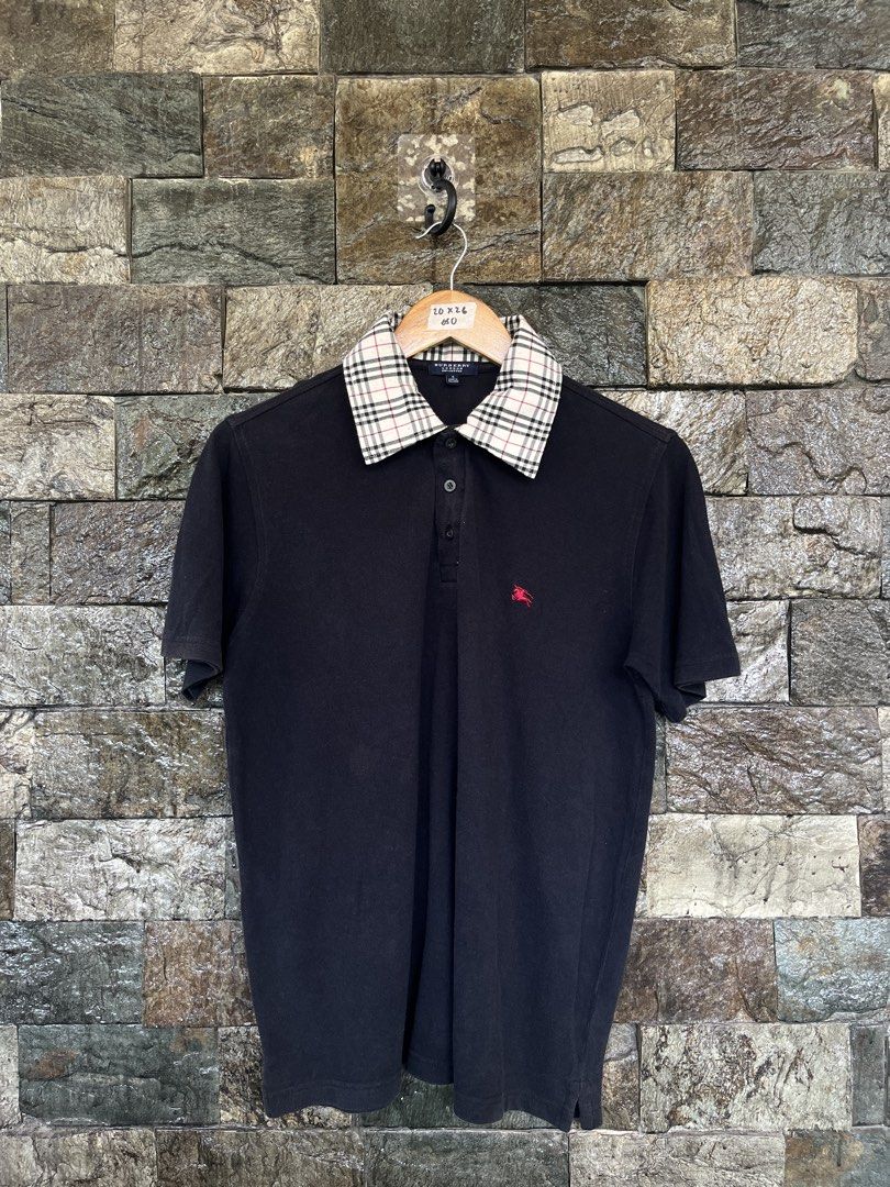 Burberry Black Poloshirt (Category: Tshirts & Polo Shirts ) located in Cagayan de Oro. Submitted by curatedheirloomph_ (Listing ID 1468232937, Image 1). Description: 𝘿𝙞𝙢𝙚𝙣𝙨𝙞𝙤𝙣𝙨: 20x26 𝘽𝙚𝙨𝙩 𝙁𝙞𝙩: Medium 𝘾𝙤𝙣𝙙𝙞𝙩𝙞𝙤𝙣 & 𝘾𝙤𝙡𝙤𝙧 𝙍𝙖𝙩𝙚: Excellent (9.5/10) 𝙄𝙨𝙨𝙪𝙚: Minimal signs of usage.