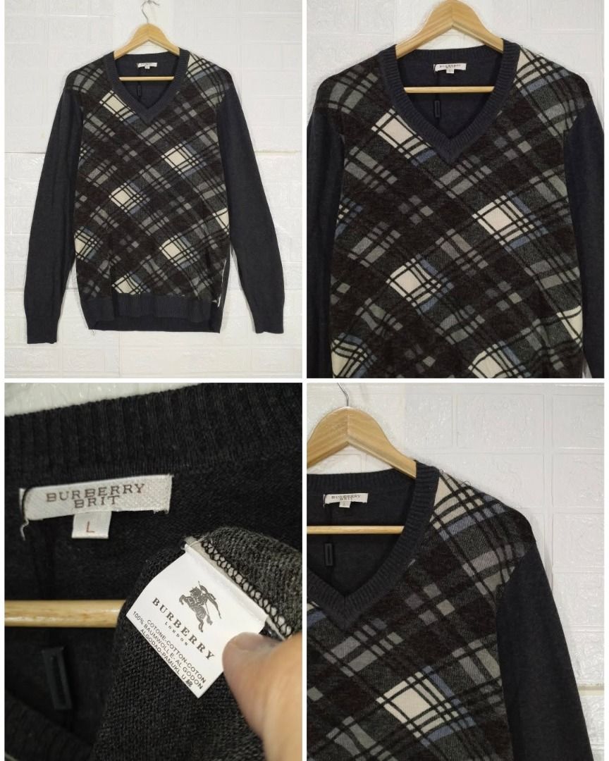 BURBERRY KNIT LONG SLEEVE (Category: Coats, Jackets and Outerwear) located in Baguio. Submitted by fashionfinds1999 (Listing ID 1468133384, Image 1). Description: 28 X 20 MEDIUM EXCELLENT CONDITION.