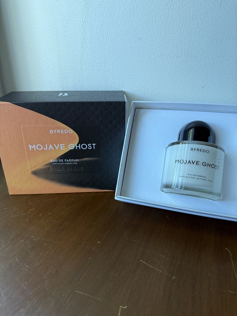 BYREDO Mojave Ghost EDP 100ML with Box (Category: Fragrance & Deodorants) located in Tuguegarao City. Submitted by izzysfinds (Listing ID 1468117972, Image 3). Description: RFS - Decluttering AUTHENTIC and GENUINE Byredo Mojave Ghost 100ML EDP - ₱8300 Status: Opened, Sprayed 4 times, BNWB Shipped via J&T Express 🙂 Contact: 09981958611.