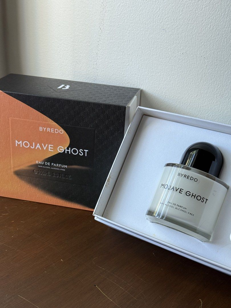 BYREDO Mojave Ghost EDP 100ML with Box (Category: Fragrance & Deodorants) located in Tuguegarao City. Submitted by izzysfinds (Listing ID 1468117972, Image 1). Description: RFS - Decluttering AUTHENTIC and GENUINE Byredo Mojave Ghost 100ML EDP - ₱8300 Status: Opened, Sprayed 4 times, BNWB Shipped via J&T Express 🙂 Contact: 09981958611.