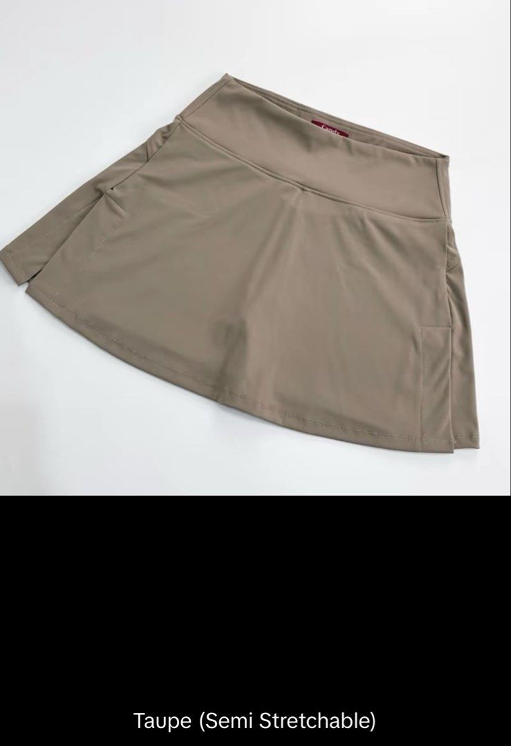 Candy Millie Skort (Category: Other Bottoms) located in Pasay City. Submitted by anbasgf3065 (Listing ID 1468075159, Image 2). Description: - Out of stock in store - most Colors and sizes out of stock too - Worn once - In Taupe color - Great for outdoor indoor sports like Pickle Ball, Badminton and the like .